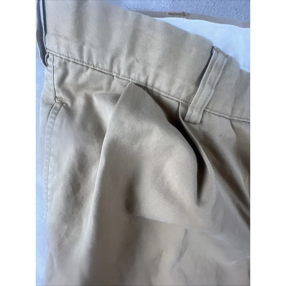 Vintage Polo Ralph Lauren Pants Mens 35/30 Khaki Andrew Tan Double Pleated Chino